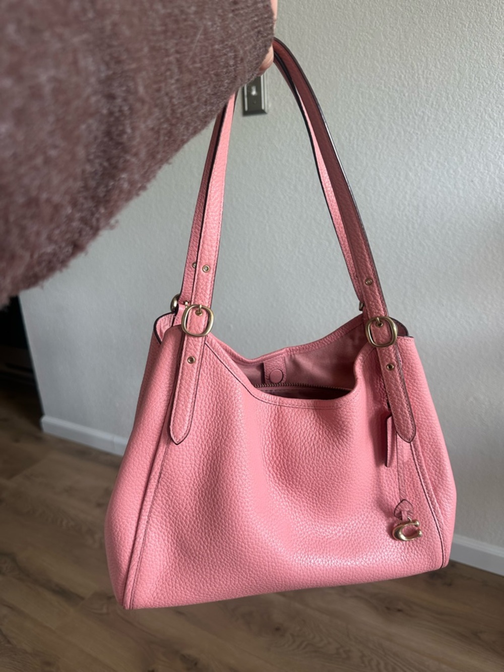 Coach Lori Candy Pink Leather Shoulder Bag